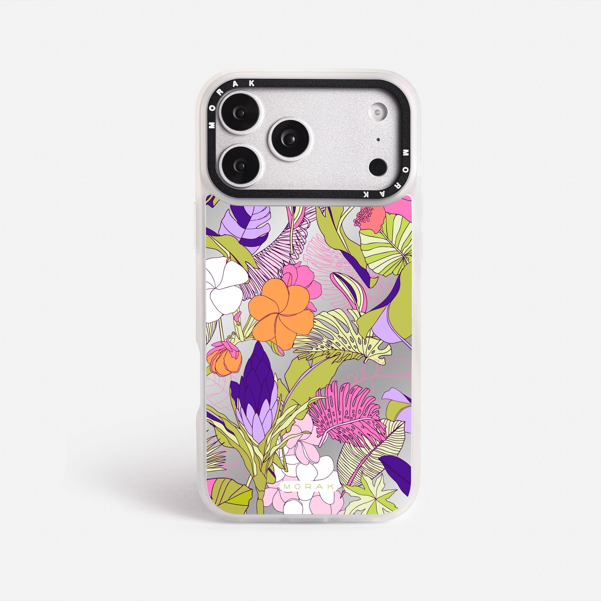 Case Funda Wild Bloom - Espejo Premium Para iPhone 17-12 Samsung S26-S22