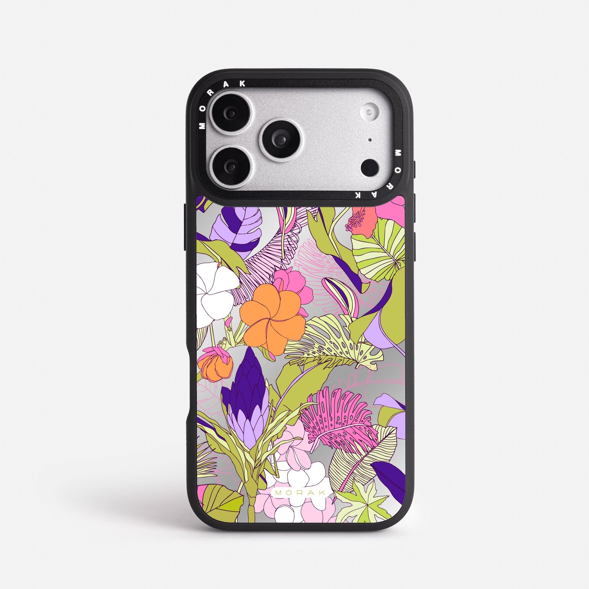 Case Funda Wild Bloom - Espejo Premium Para iPhone 17-12 Samsung S26-S22