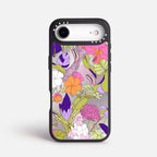 Case Funda Wild Bloom - Espejo Premium Para iPhone 17-12 Samsung S26-S22