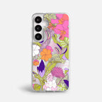 Case Funda Wild Bloom - Espejo Premium Para iPhone 17-12 Samsung S26-S22