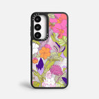 Case Funda Wild Bloom - Espejo Premium Para iPhone 17-12 Samsung S26-S22