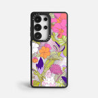 Case Funda Wild Bloom - Espejo Premium Para iPhone 17-12 Samsung S26-S22