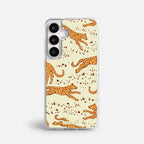 Case Funda Wild Jaguar - Blanco Premium Para iPhone 17-12 Samsung S26-S22