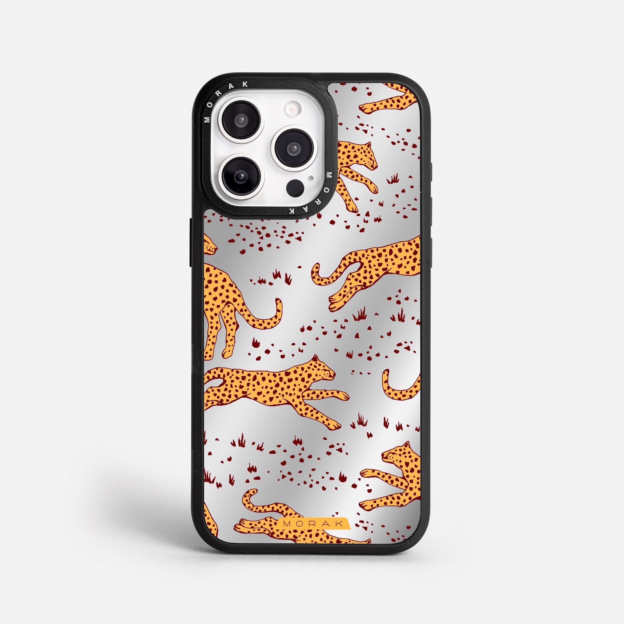 Case Funda Wild Jaguar - Espejo Premium Para iPhone 17-12 Samsung S26-S22