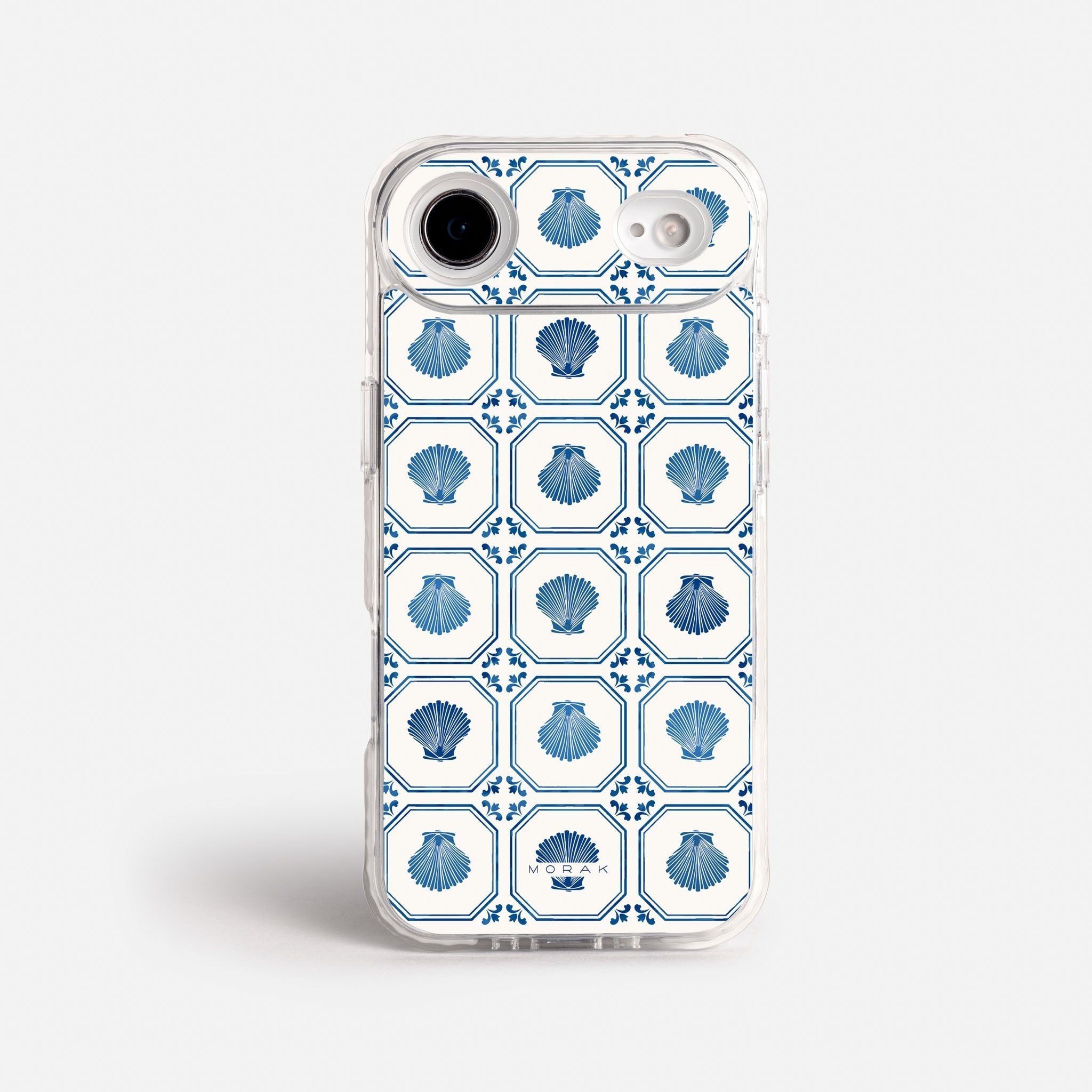 Case Azulejo Marino - Blanco Premium – Protección antigolpe | Diseño colombiano | Morak