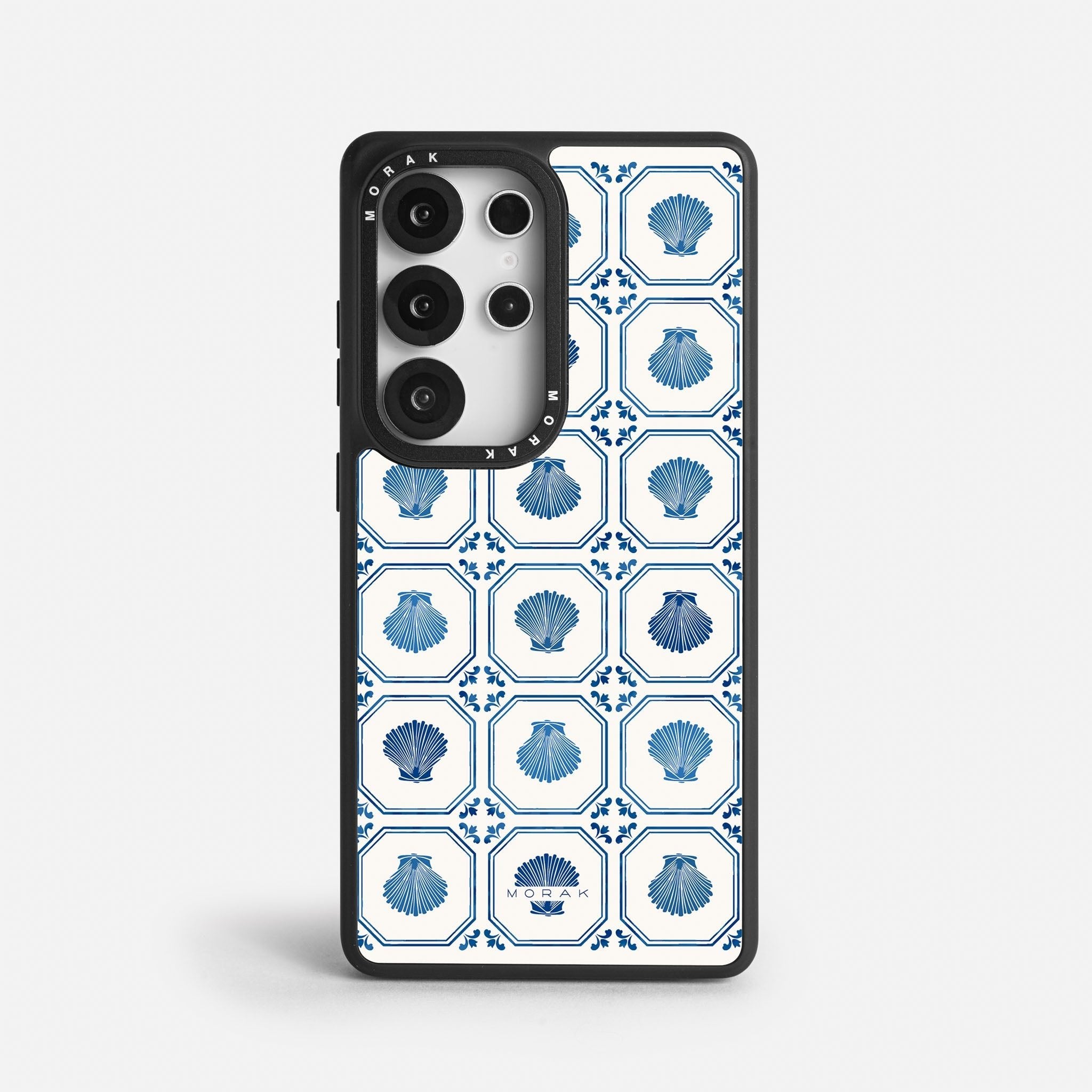 Case Azulejo Marino - Blanco Premium – Protección antigolpe | Diseño colombiano | Morak