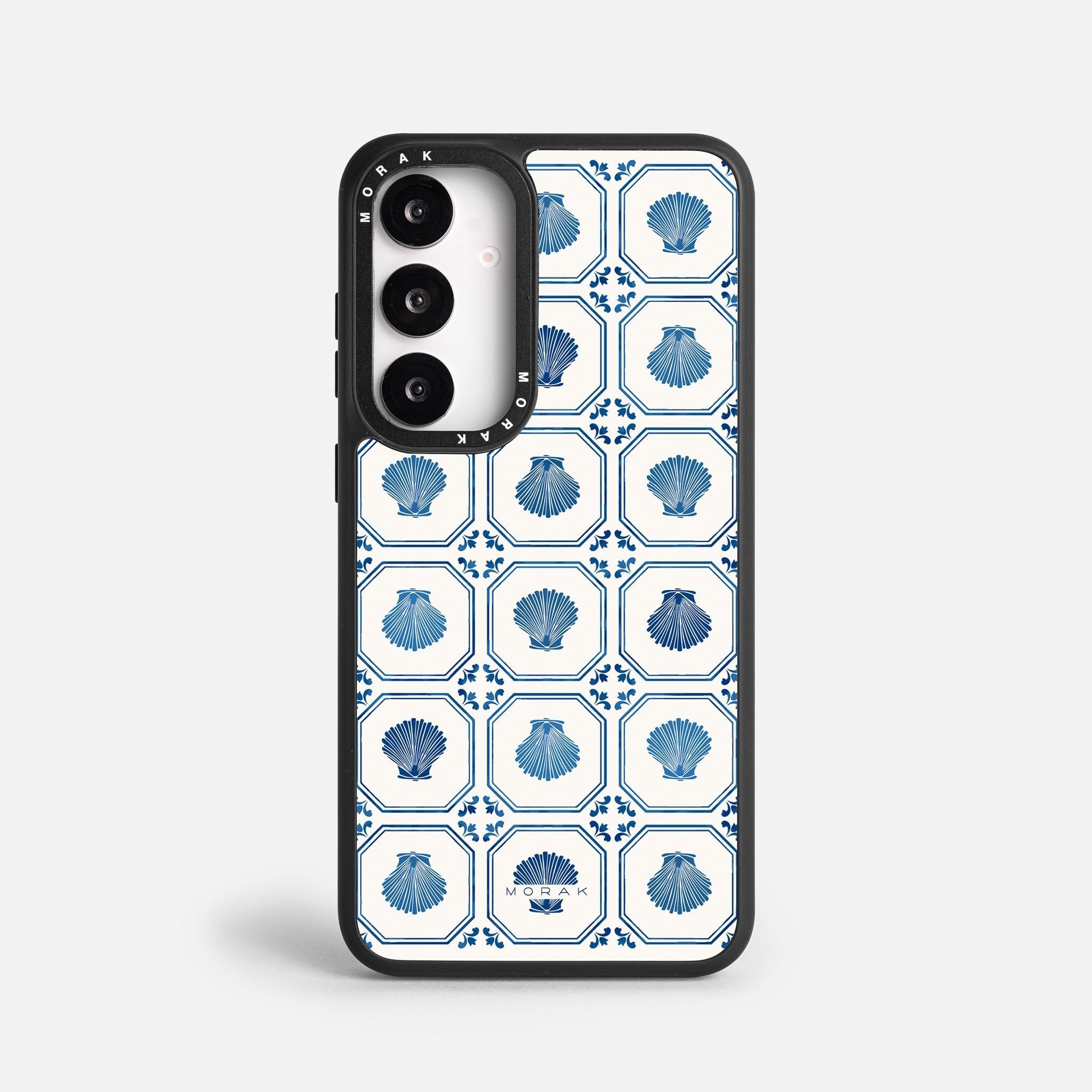 Case Azulejo Marino - Blanco Premium – Protección antigolpe | Diseño colombiano | Morak