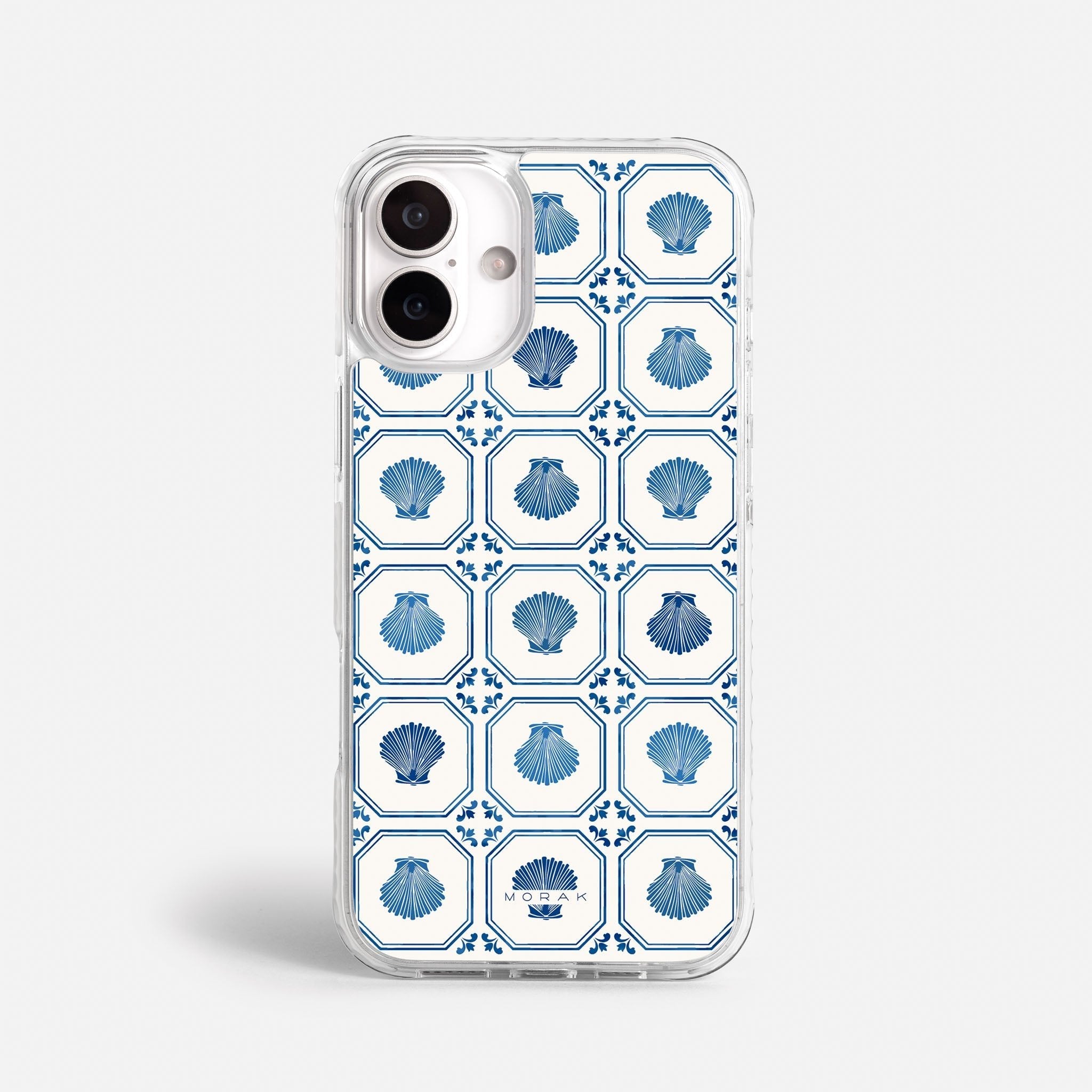 Case Azulejo Marino - Blanco Premium – Protección antigolpe | Diseño colombiano | Morak
