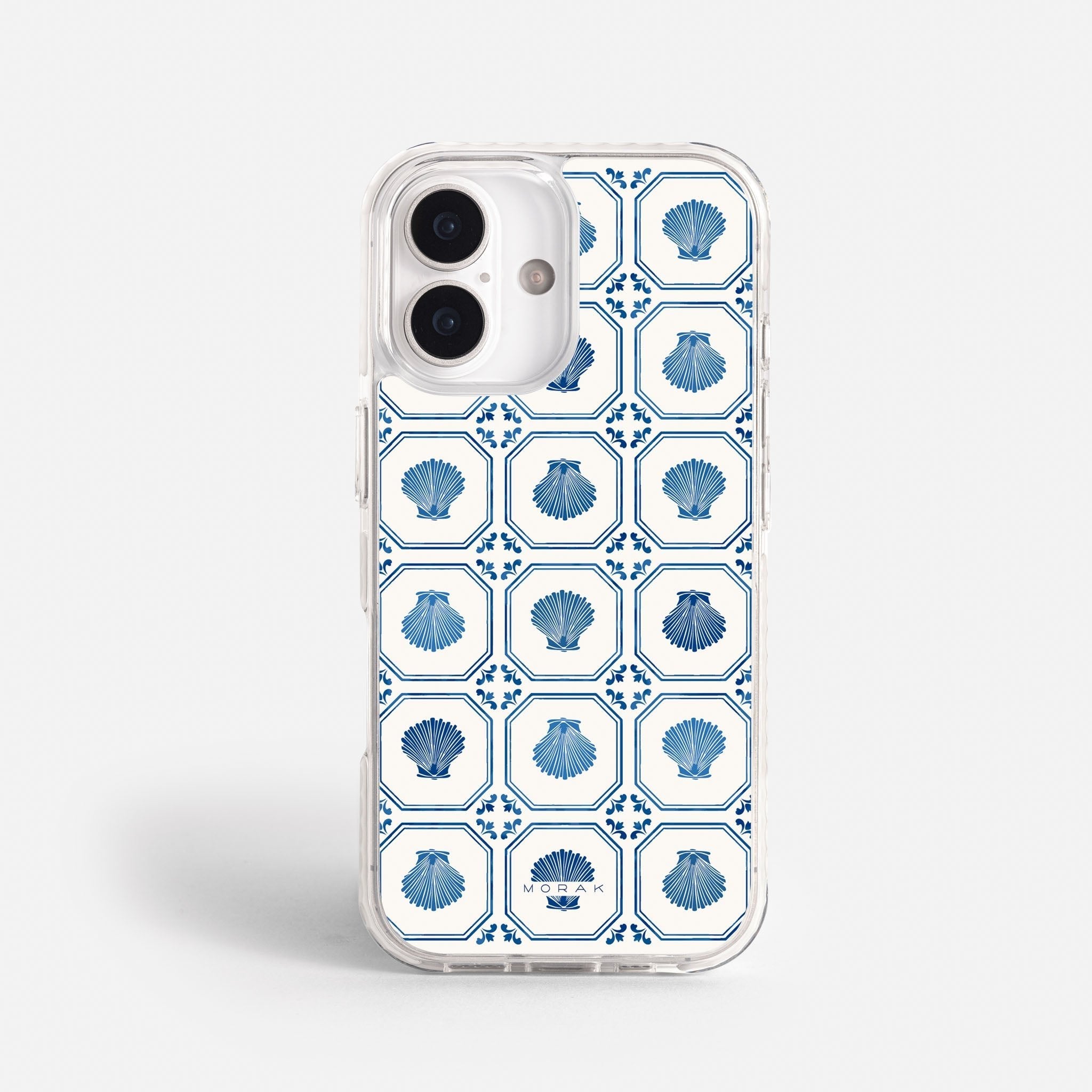 Case Azulejo Marino - Blanco Premium – Protección antigolpe | Diseño colombiano | Morak