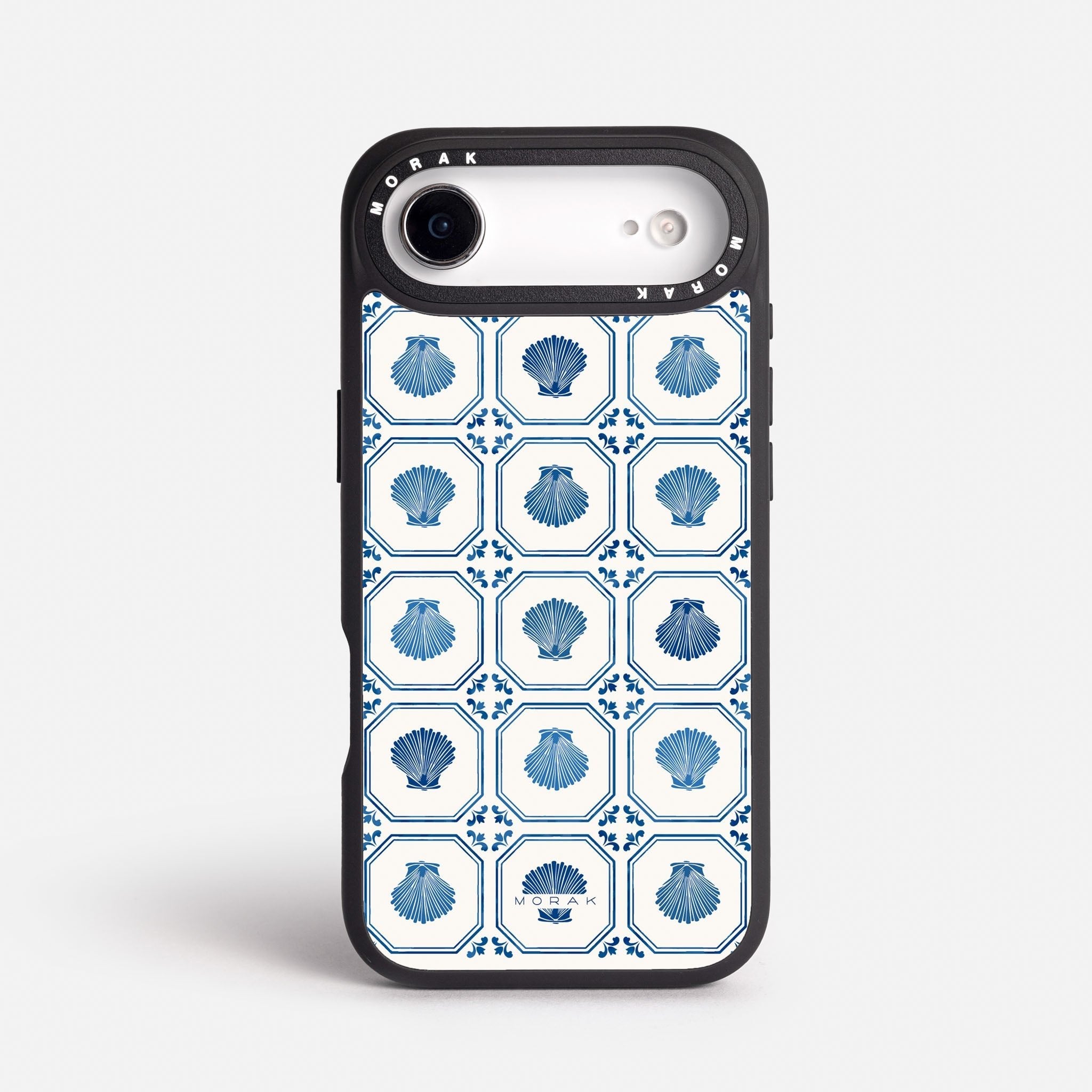 Case Azulejo Marino - Blanco Premium – Protección antigolpe | Diseño colombiano | Morak