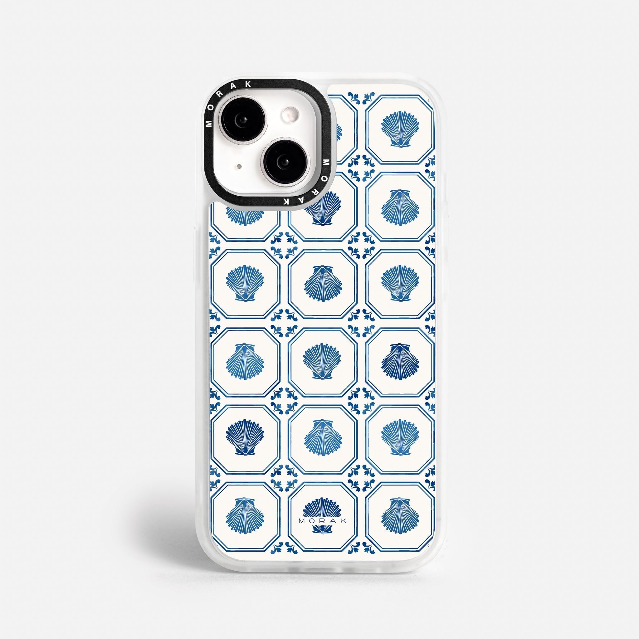 Case Azulejo Marino - Blanco Premium – Protección antigolpe | Diseño colombiano | Morak