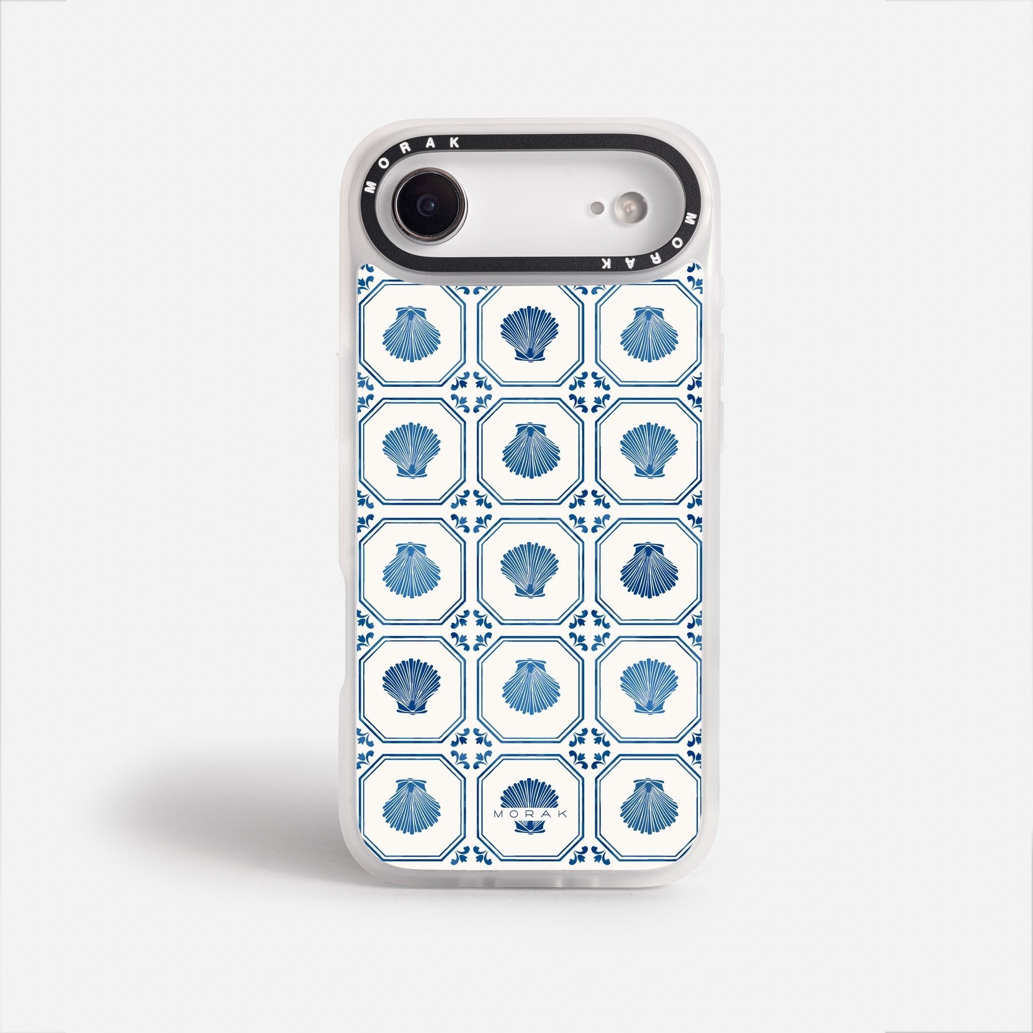 Case Azulejo Marino - Blanco Premium – Protección antigolpe | Diseño colombiano | Morak