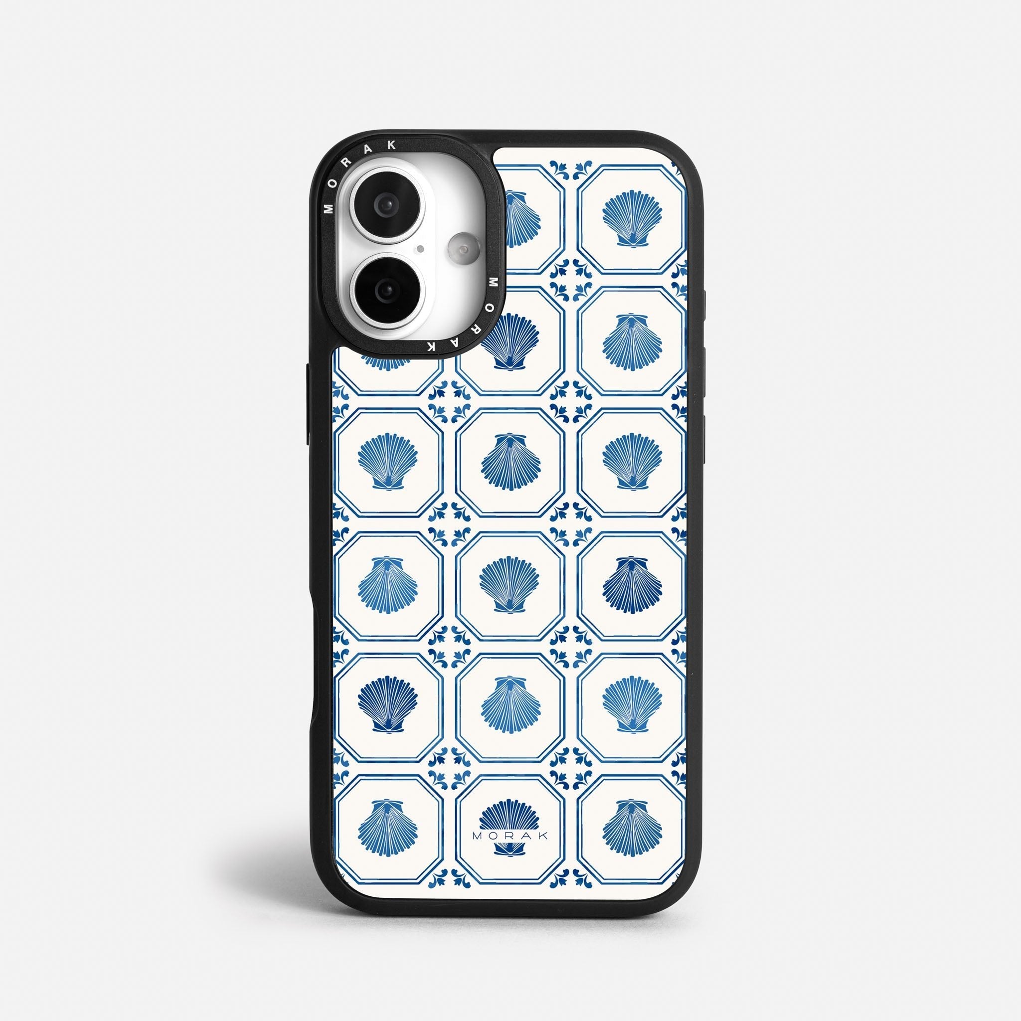Case Azulejo Marino - Blanco Premium – Protección antigolpe | Diseño colombiano | Morak