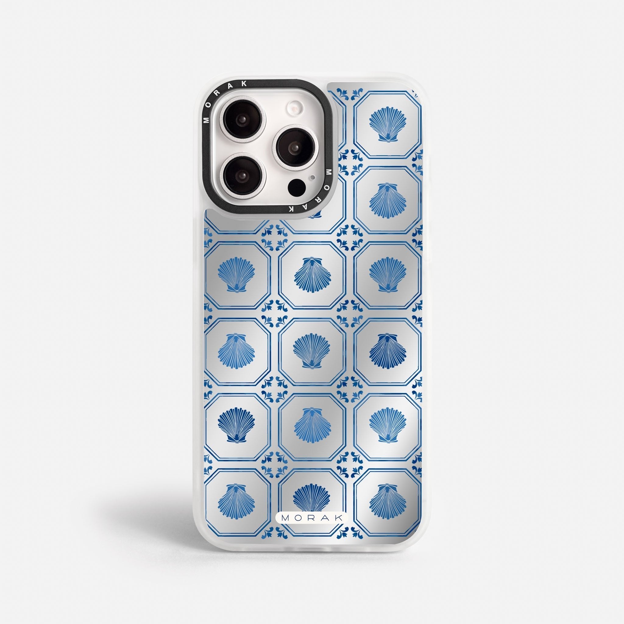 Case Azulejo Marino - Espejo Premium – Protección antigolpe | Diseño colombiano | Morak