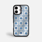 Case Funda Azulejo Marino - Espejo Premium Para iPhone 17-12 Samsung S26-S22