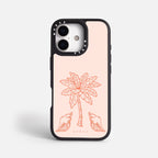 Case Funda Bajo Palmeras - Blanco Premium Para iPhone 17-12 Samsung S26-S22