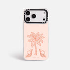 Case Funda Bajo Palmeras - Blanco Premium Para iPhone 17-12 Samsung S26-S22