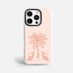 Case Funda Bajo Palmeras - Blanco Premium Para iPhone 17-12 Samsung S26-S22