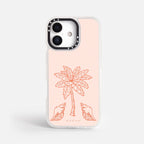 Case Funda Bajo Palmeras - Blanco Premium Para iPhone 17-12 Samsung S26-S22