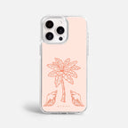 Case Funda Bajo Palmeras - Blanco Premium Para iPhone 17-12 Samsung S26-S22