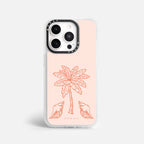 Case Funda Bajo Palmeras - Blanco Premium Para iPhone 17-12 Samsung S26-S22