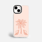 Case Funda Bajo Palmeras - Blanco Premium Para iPhone 17-12 Samsung S26-S22