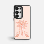 Case Funda Bajo Palmeras - Blanco Premium Para iPhone 17-12 Samsung S26-S22