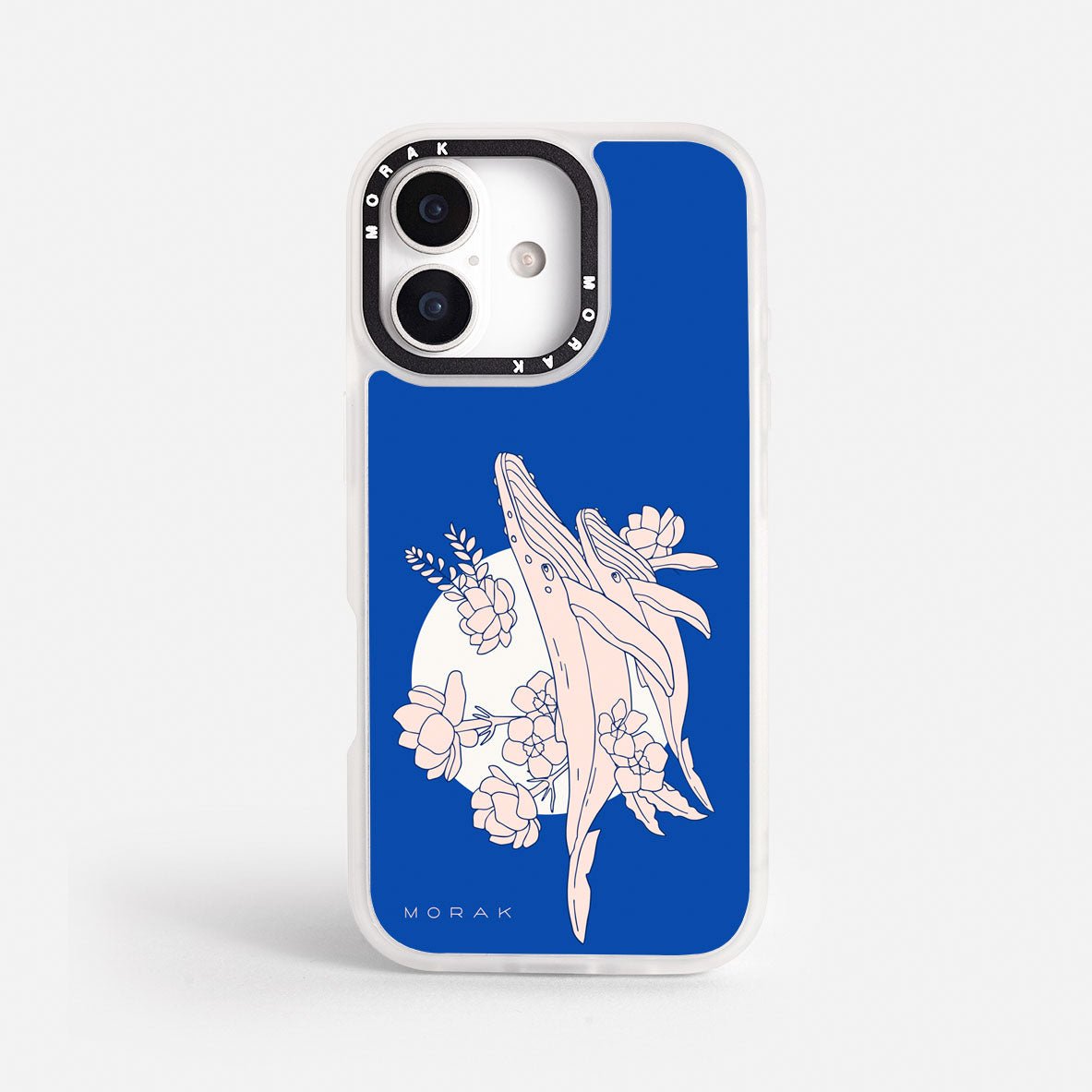 Case Ballenas - Blanco Premium – Protección antigolpe | Diseño colombiano | Morak