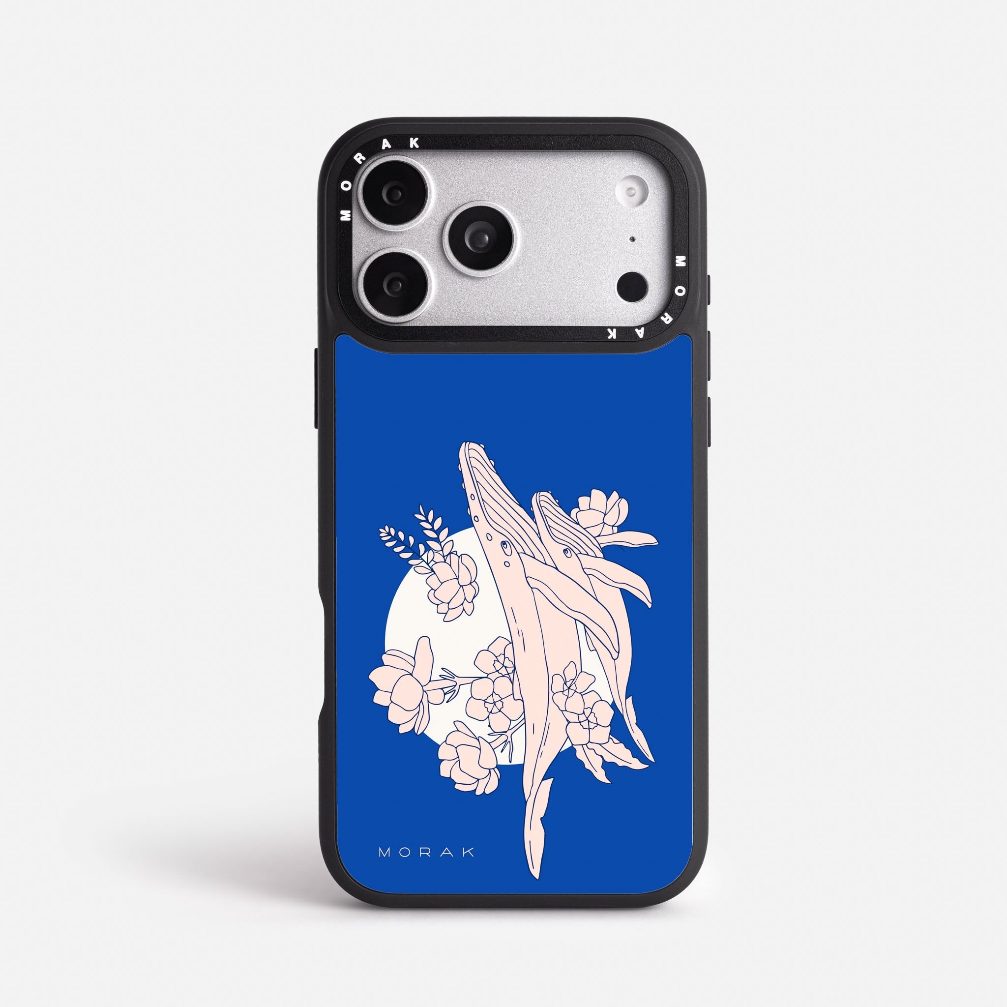 Case Ballenas - Blanco Premium – Protección antigolpe | Diseño colombiano | Morak