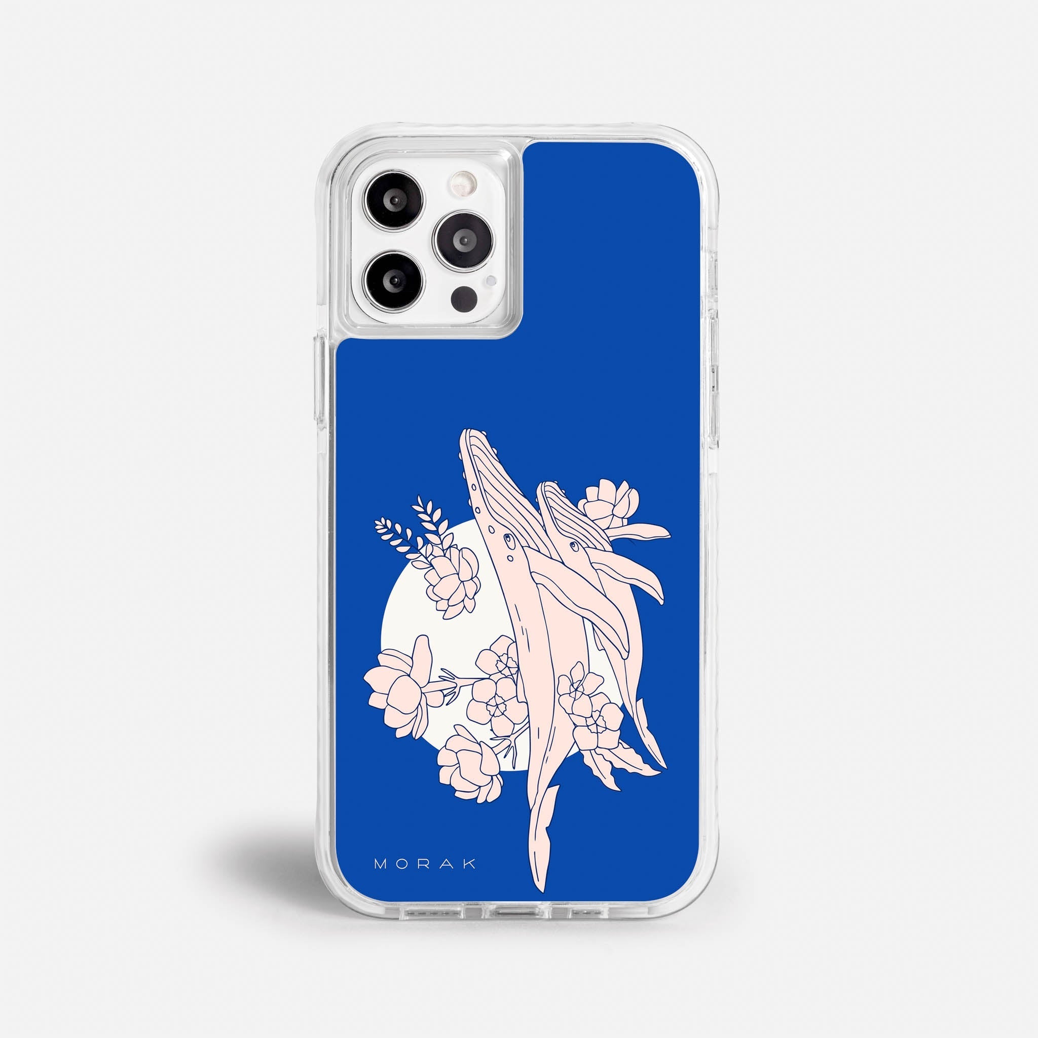 Case Ballenas - Blanco Premium – Protección antigolpe | Diseño colombiano | Morak