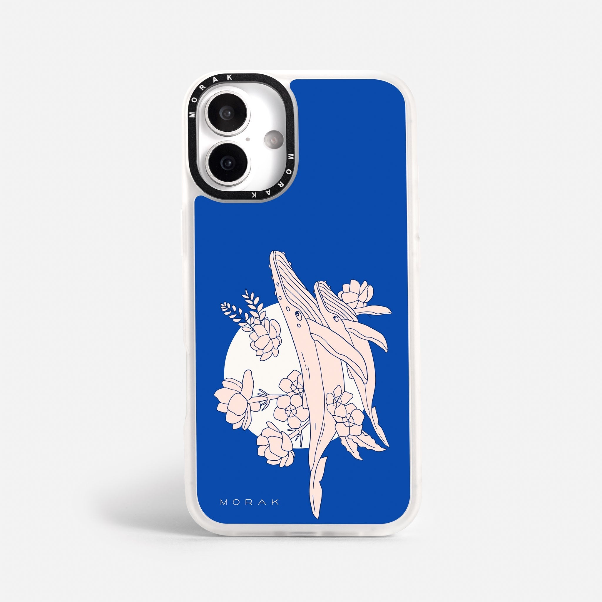 Case Ballenas - Blanco Premium – Protección antigolpe | Diseño colombiano | Morak