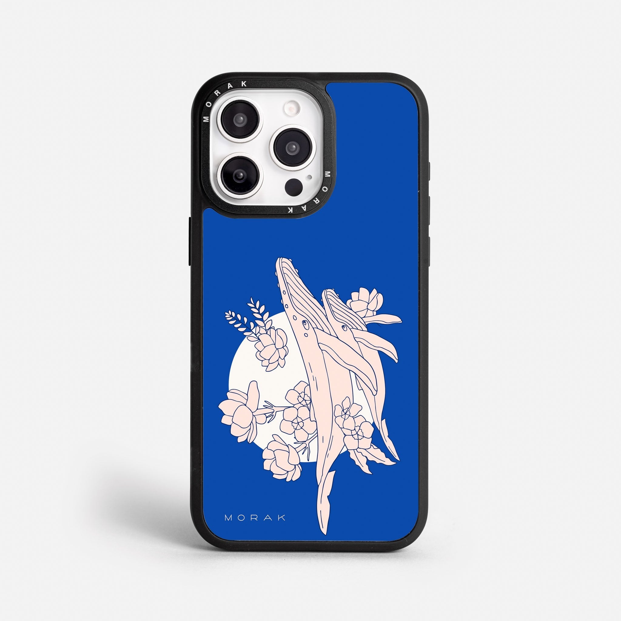 Case Ballenas - Blanco Premium – Protección antigolpe | Diseño colombiano | Morak
