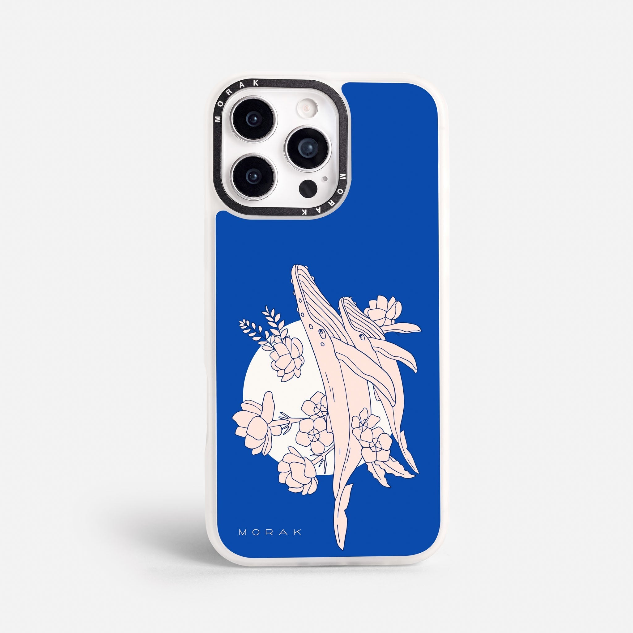 Case Ballenas - Blanco Premium – Protección antigolpe | Diseño colombiano | Morak