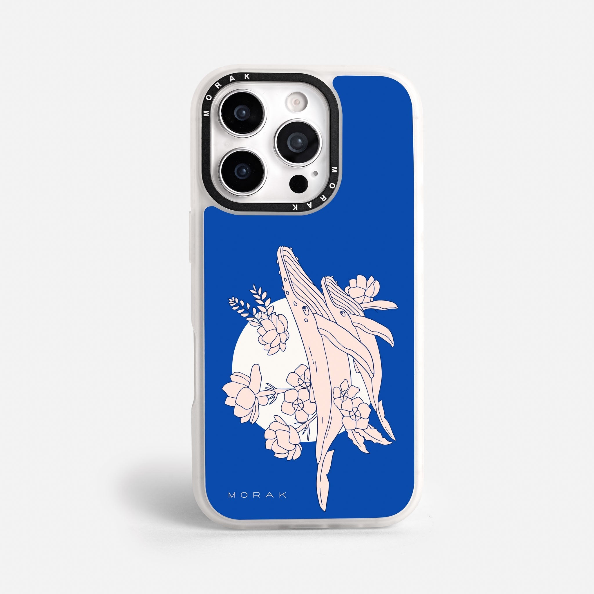 Case Ballenas - Blanco Premium – Protección antigolpe | Diseño colombiano | Morak