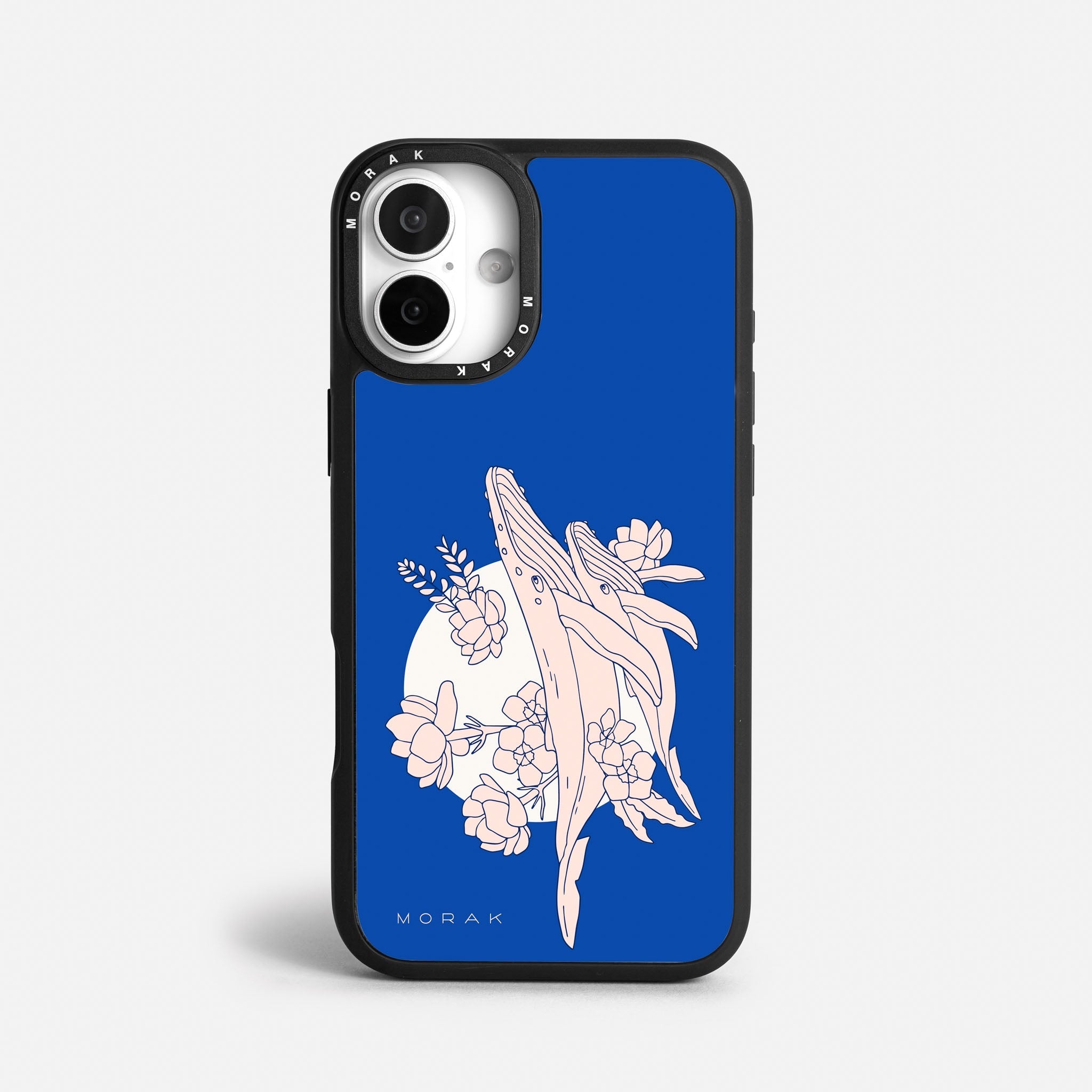 Case Ballenas - Blanco Premium – Protección antigolpe | Diseño colombiano | Morak