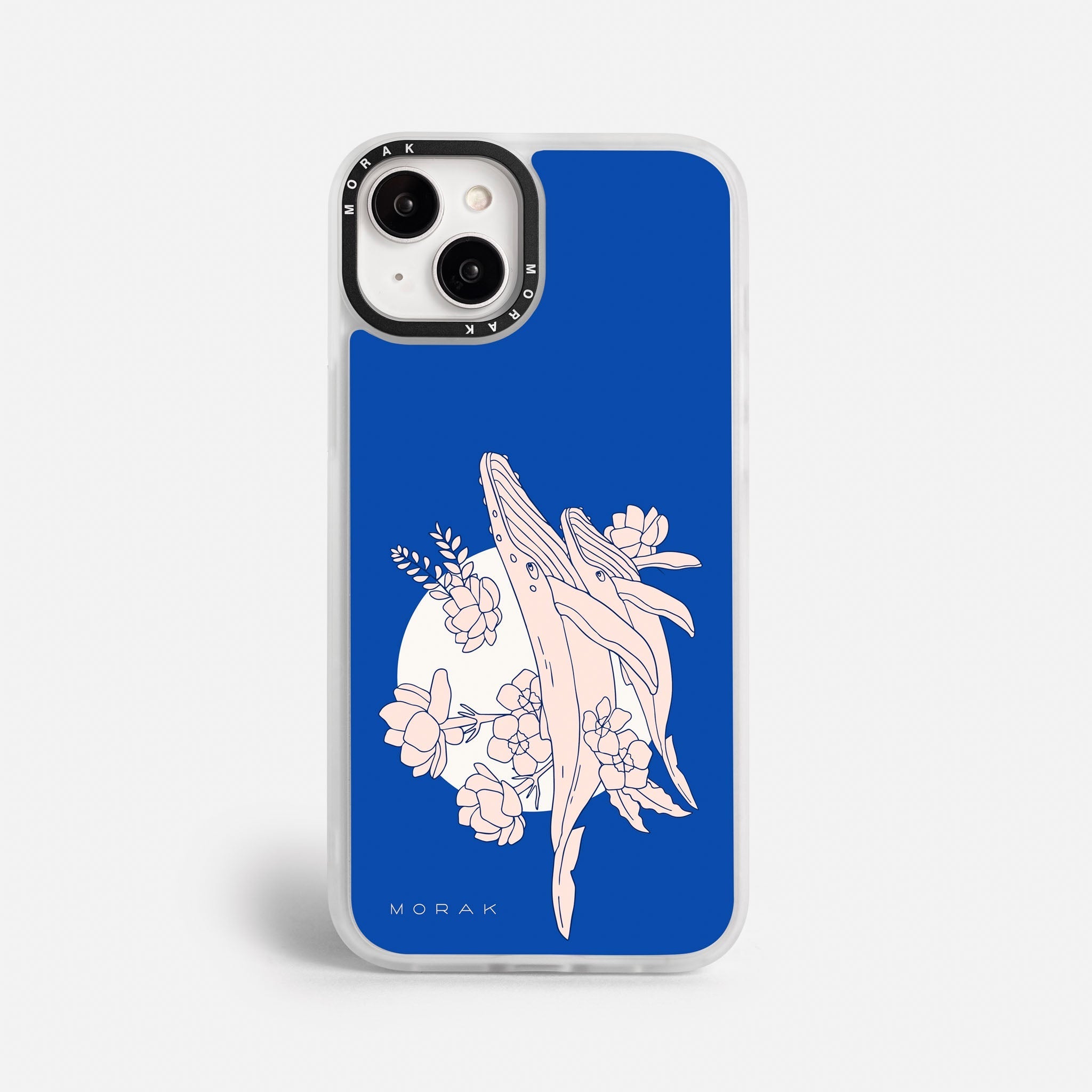 Case Ballenas - Blanco Premium – Protección antigolpe | Diseño colombiano | Morak