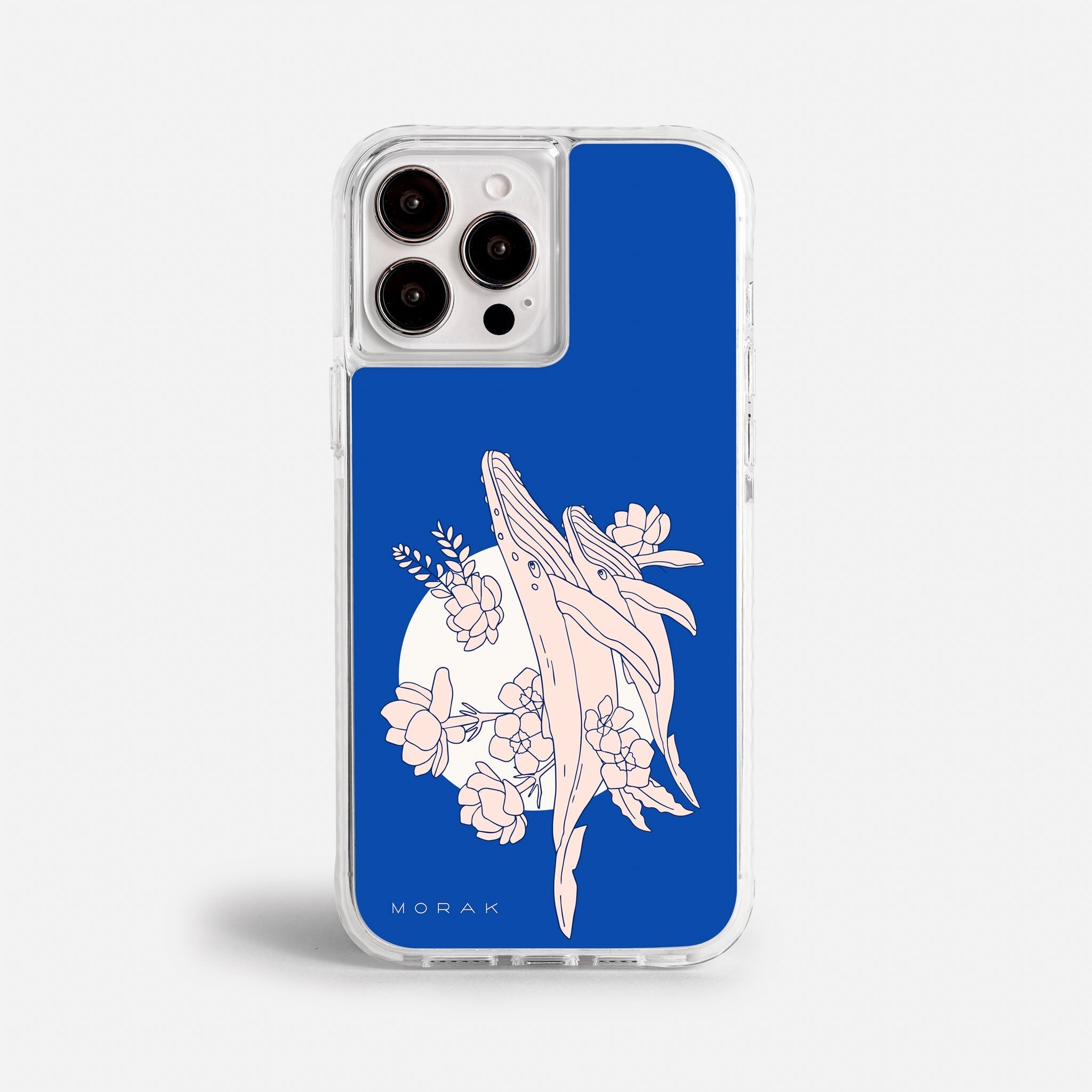 Case Ballenas - Blanco Premium – Protección antigolpe | Diseño colombiano | Morak