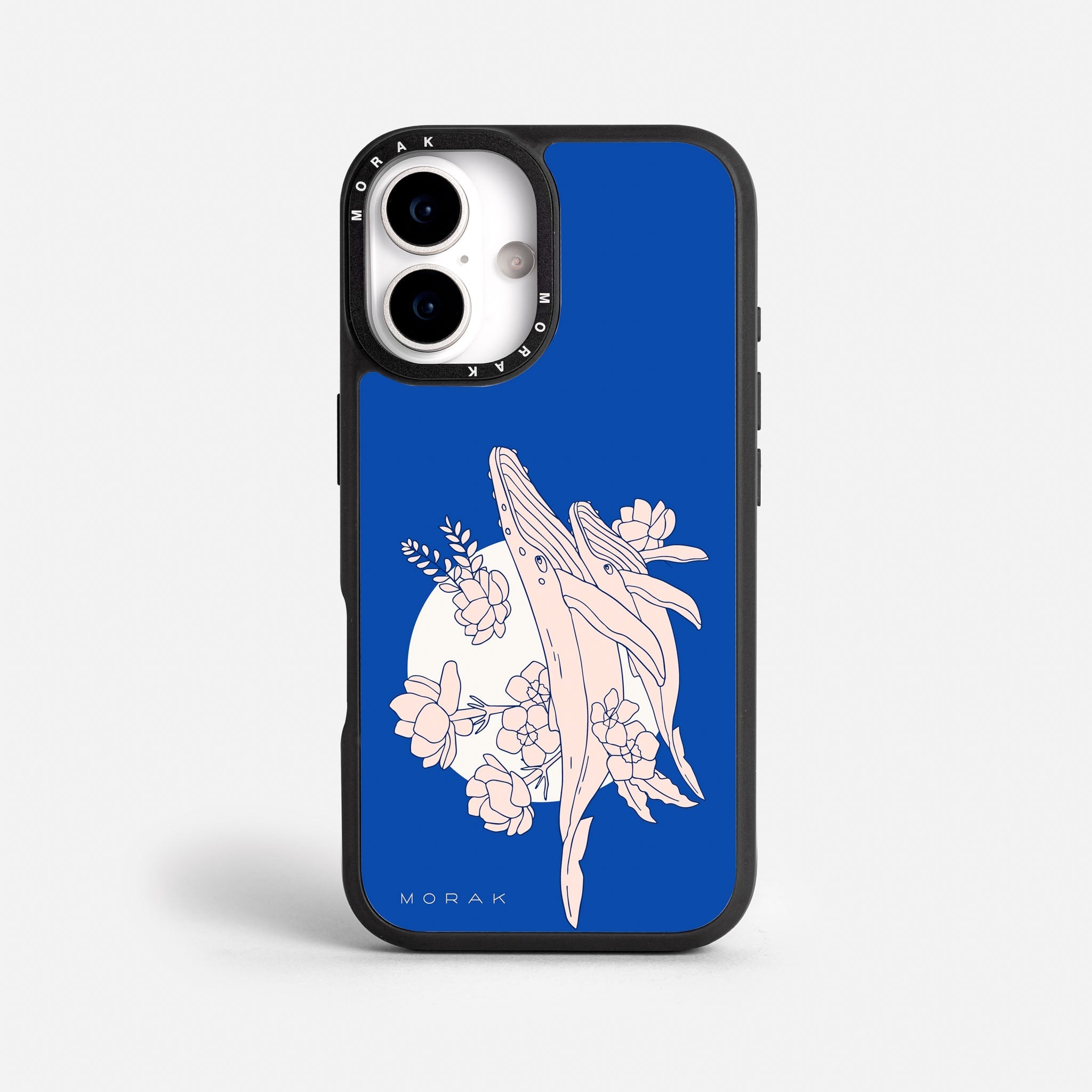 Case Ballenas - Blanco Premium – Protección antigolpe | Diseño colombiano | Morak