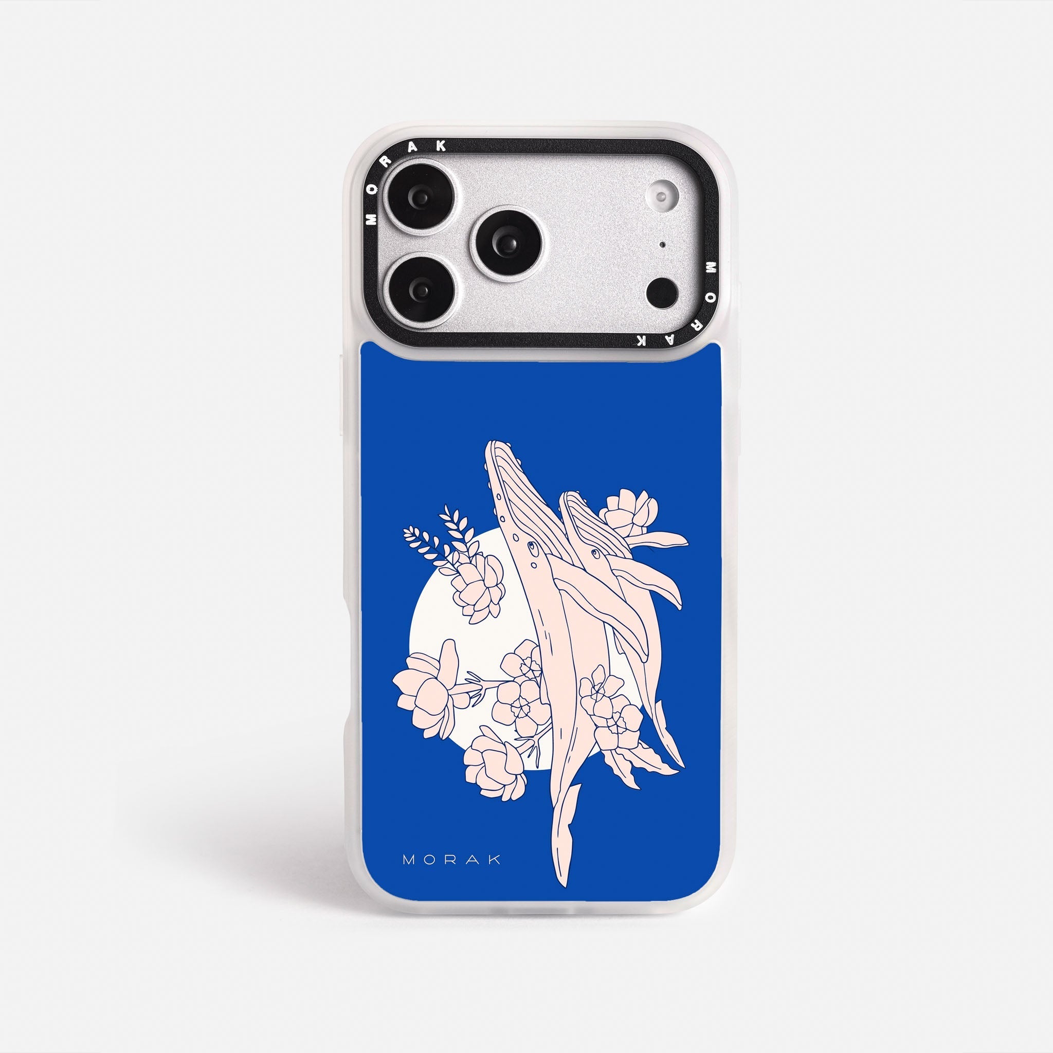 Case Ballenas - Blanco Premium – Protección antigolpe | Diseño colombiano | Morak