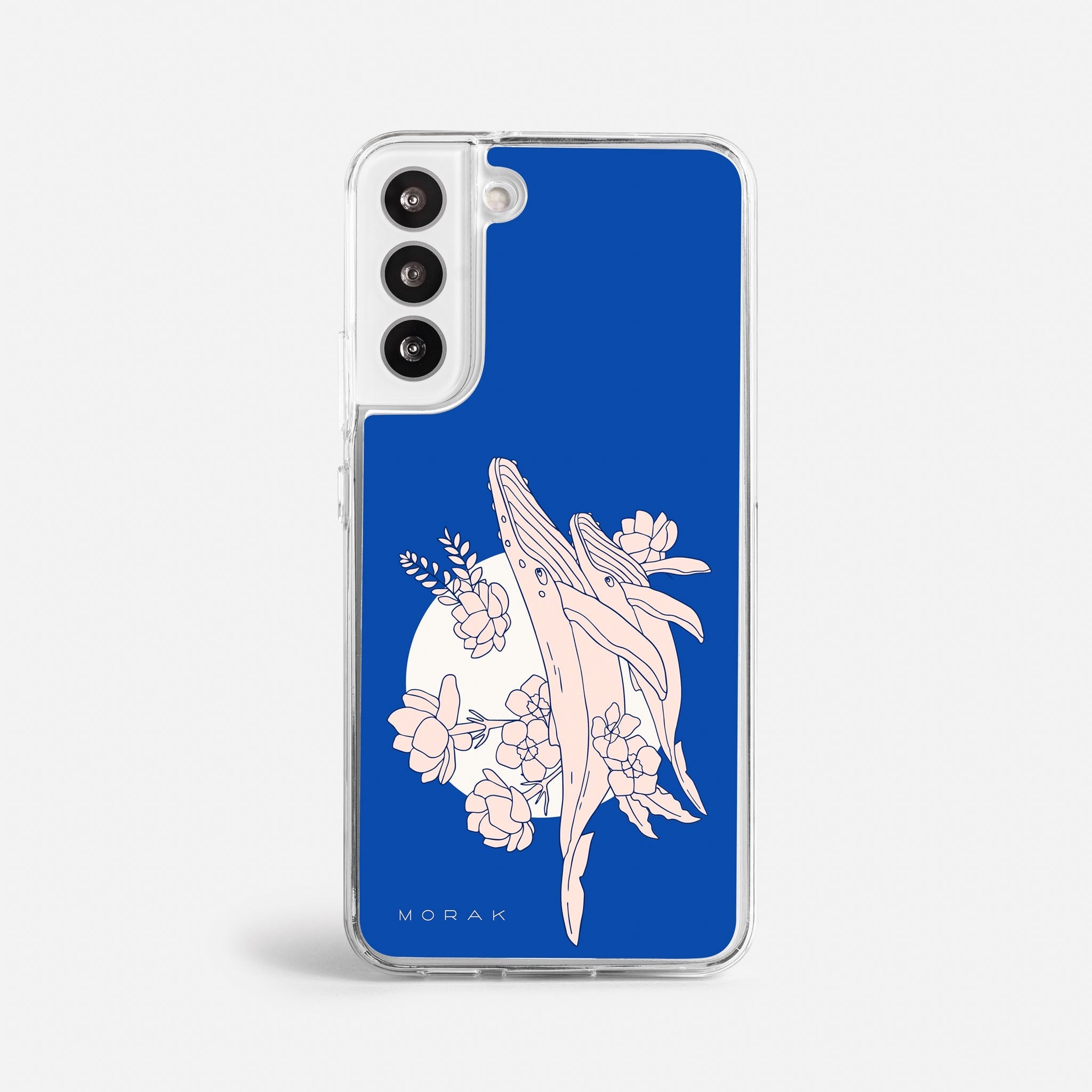 Case Ballenas - Blanco Premium – Protección antigolpe | Diseño colombiano | Morak