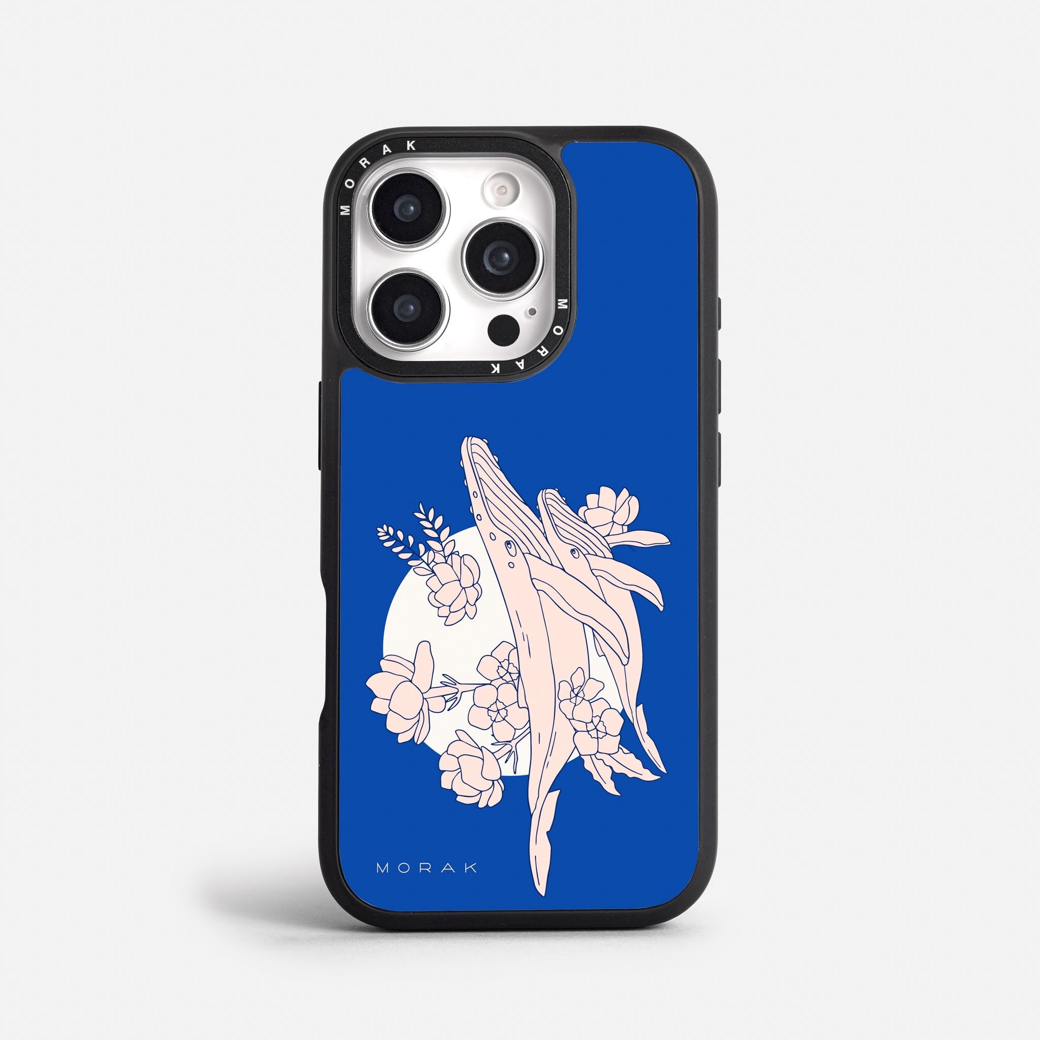 Case Ballenas - Blanco Premium – Protección antigolpe | Diseño colombiano | Morak