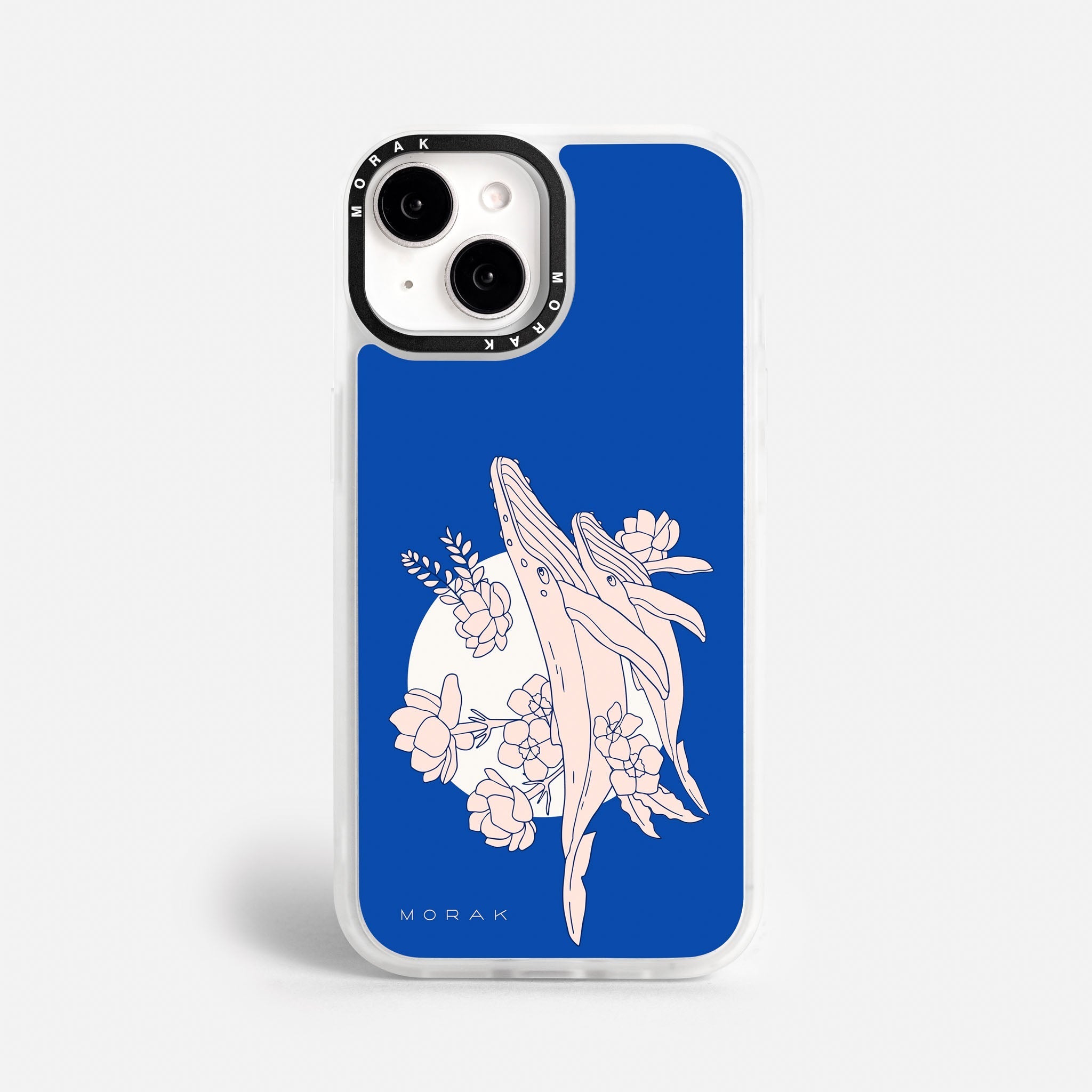 Case Ballenas - Blanco Premium – Protección antigolpe | Diseño colombiano | Morak