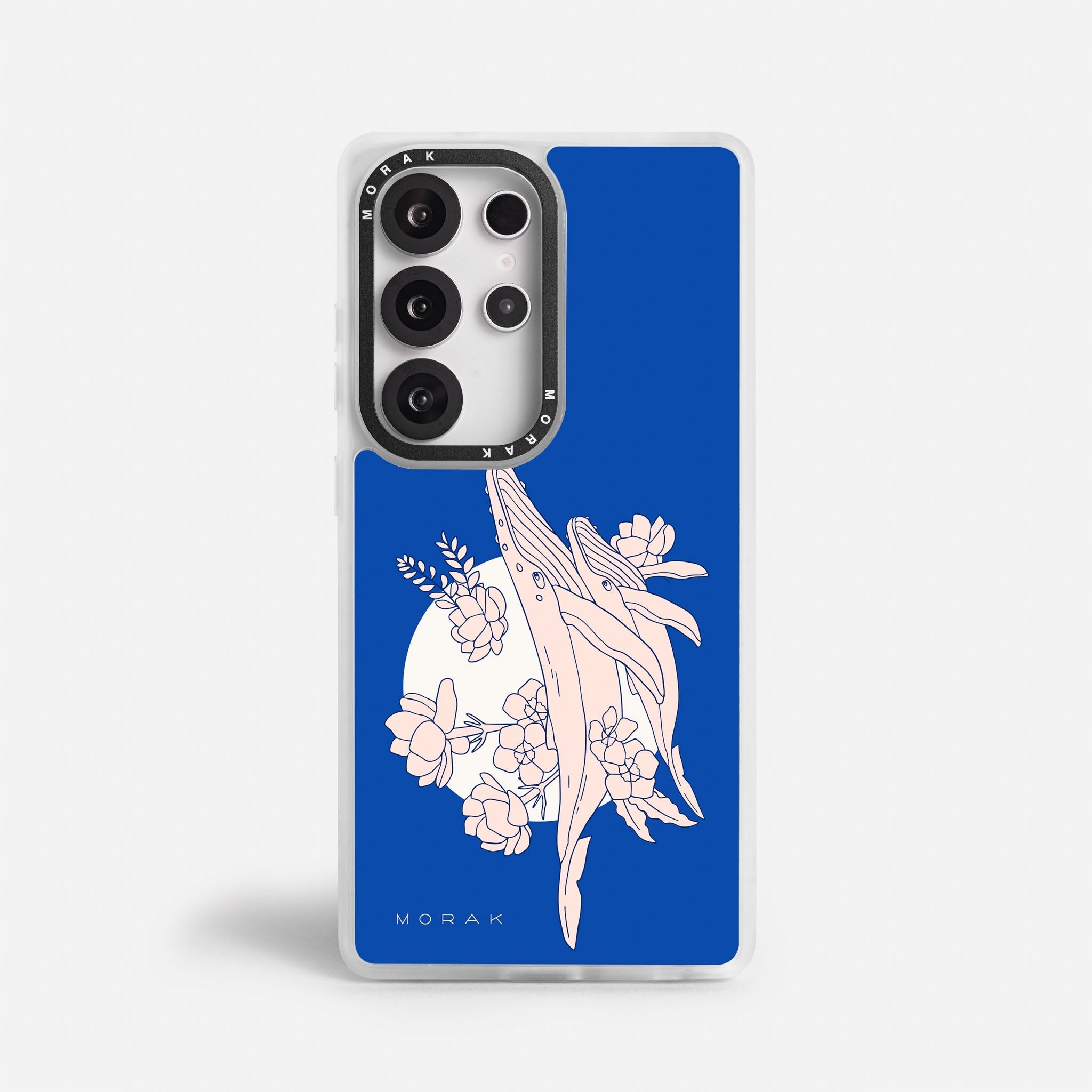 Case Ballenas - Blanco Premium – Protección antigolpe | Diseño colombiano | Morak