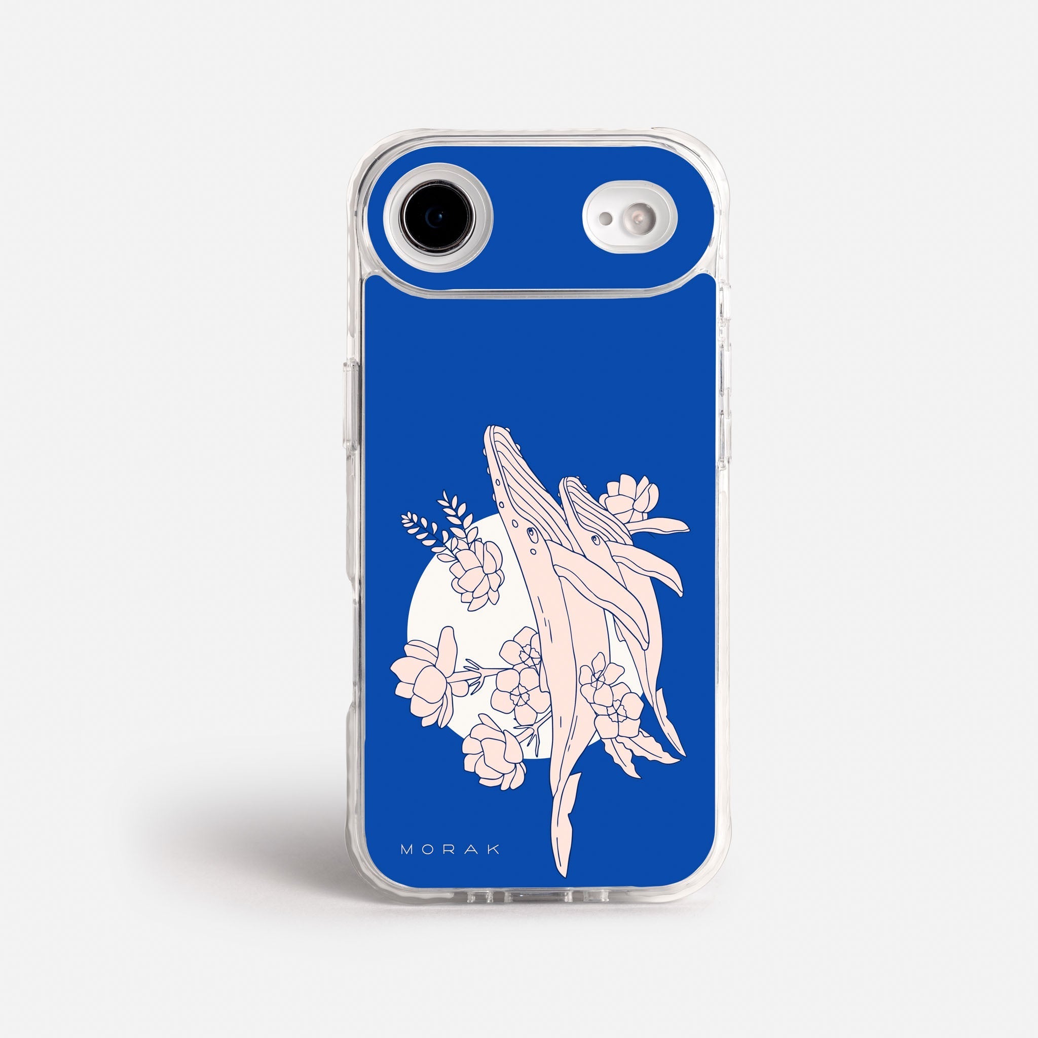 Case Ballenas - Blanco Premium – Protección antigolpe | Diseño colombiano | Morak