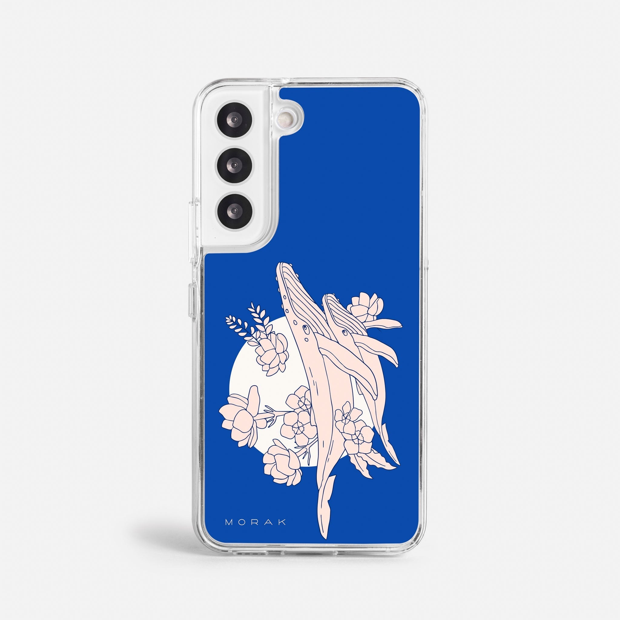 Case Ballenas - Blanco Premium – Protección antigolpe | Diseño colombiano | Morak