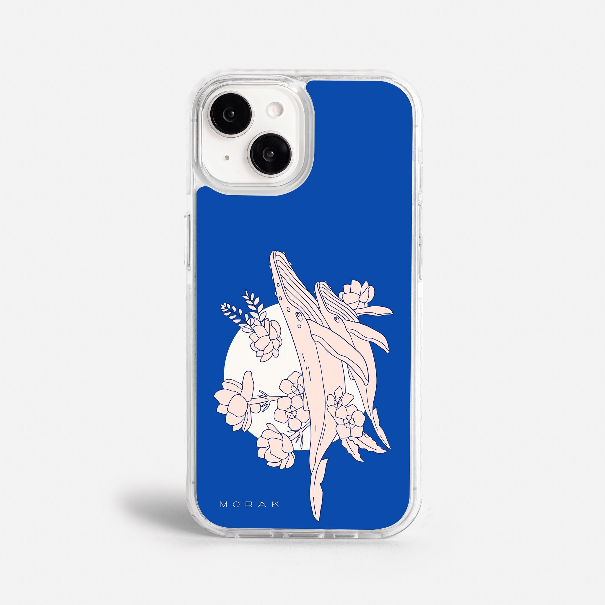 Case Ballenas - Blanco Premium – Protección antigolpe | Diseño colombiano | Morak