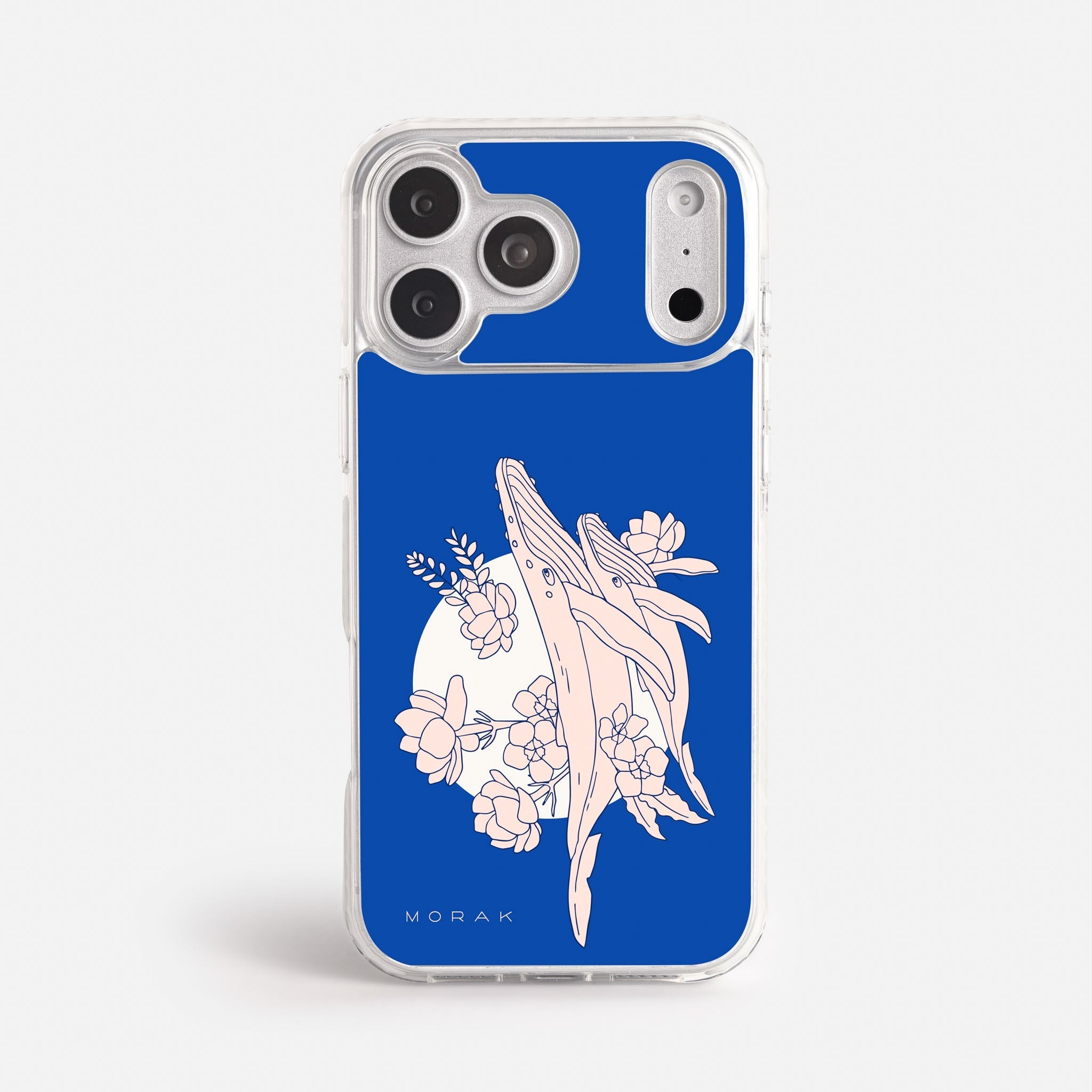 Case Ballenas - Blanco Premium – Protección antigolpe | Diseño colombiano | Morak