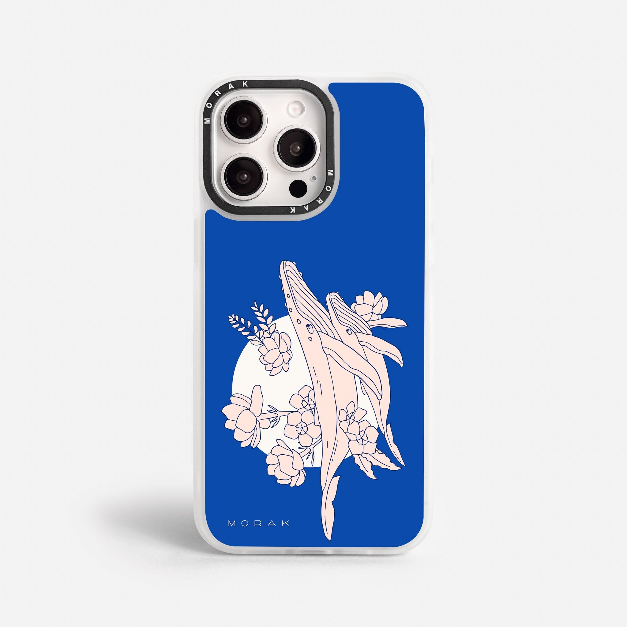 Case Ballenas - Blanco Premium – Protección antigolpe | Diseño colombiano | Morak