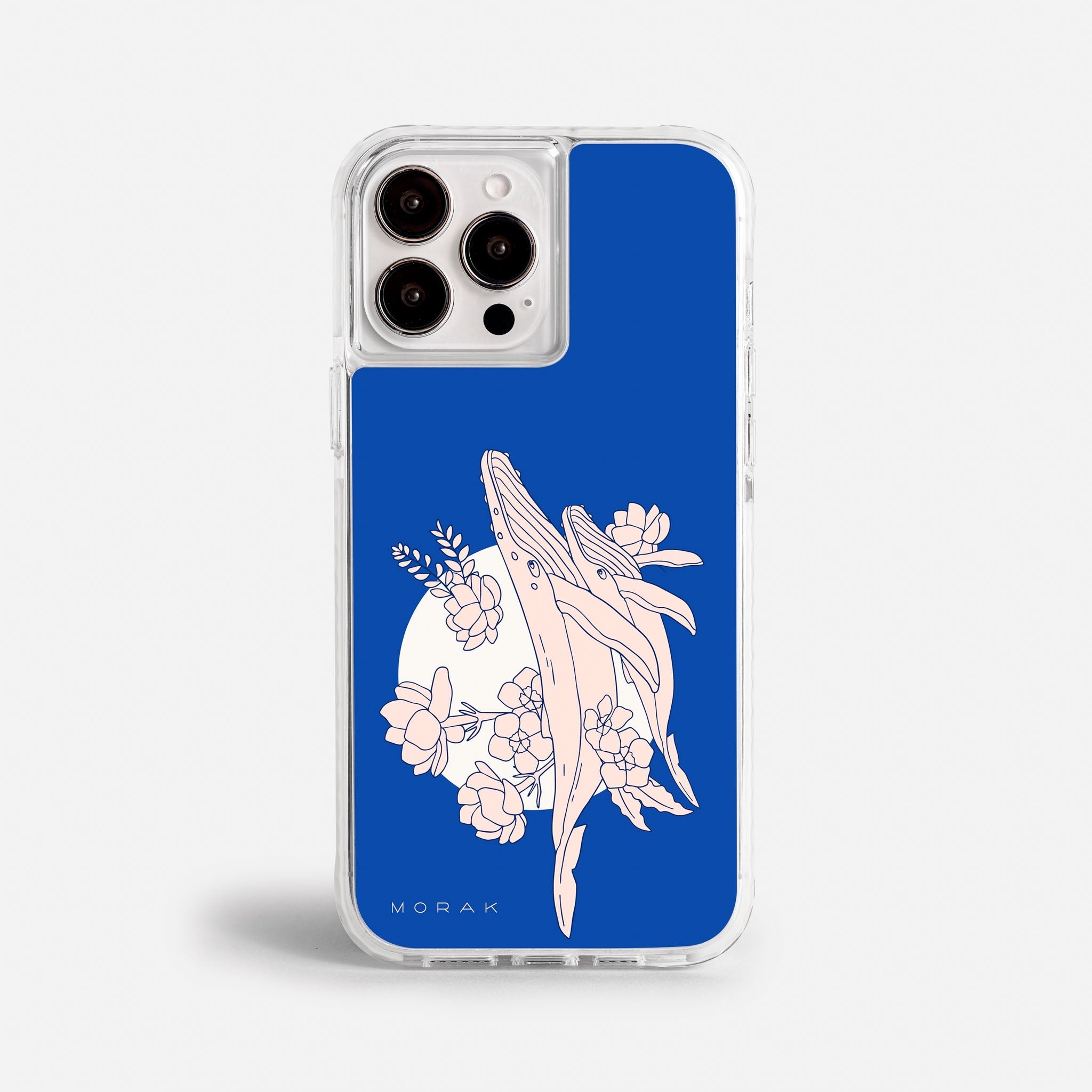 Case Ballenas - Blanco Premium – Protección antigolpe | Diseño colombiano | Morak