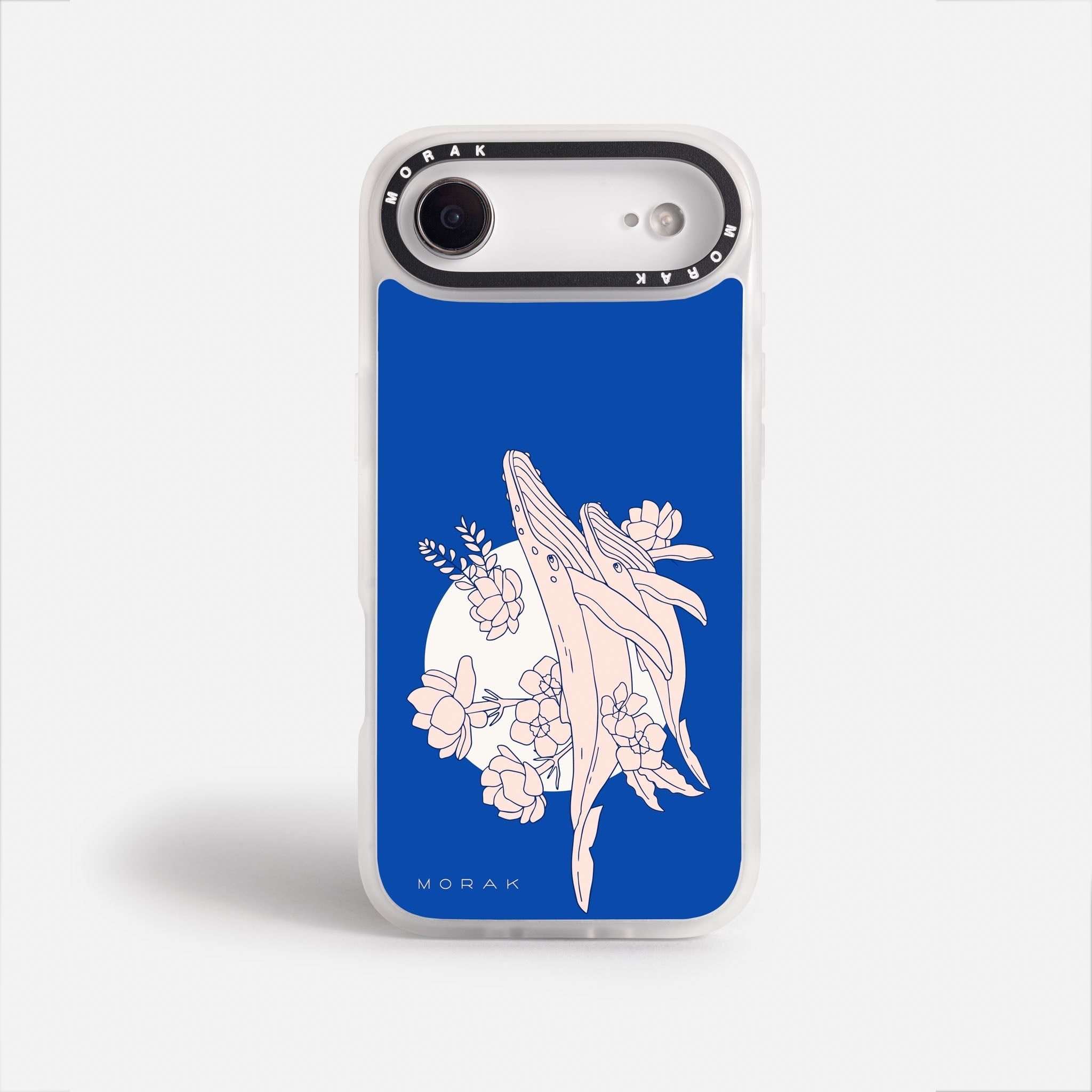 Case Ballenas - Blanco Premium – Protección antigolpe | Diseño colombiano | Morak
